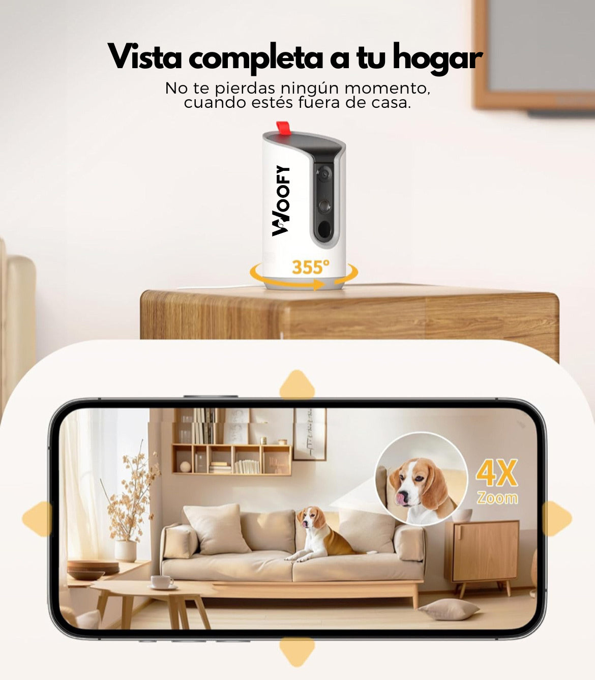 Woofy - Cámara Inteligente para Mantenerte Cerca de Tu Mascota