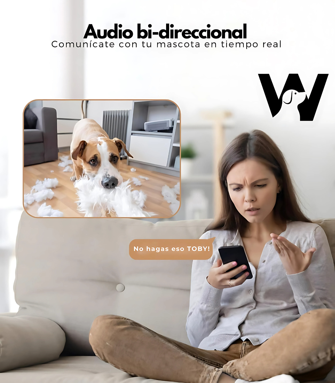 Woofy - Cámara Inteligente para Mantenerte Cerca de Tu Mascota