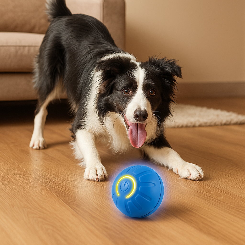 Pelota Inteligente para Mascotas con Movimiento Autónomo