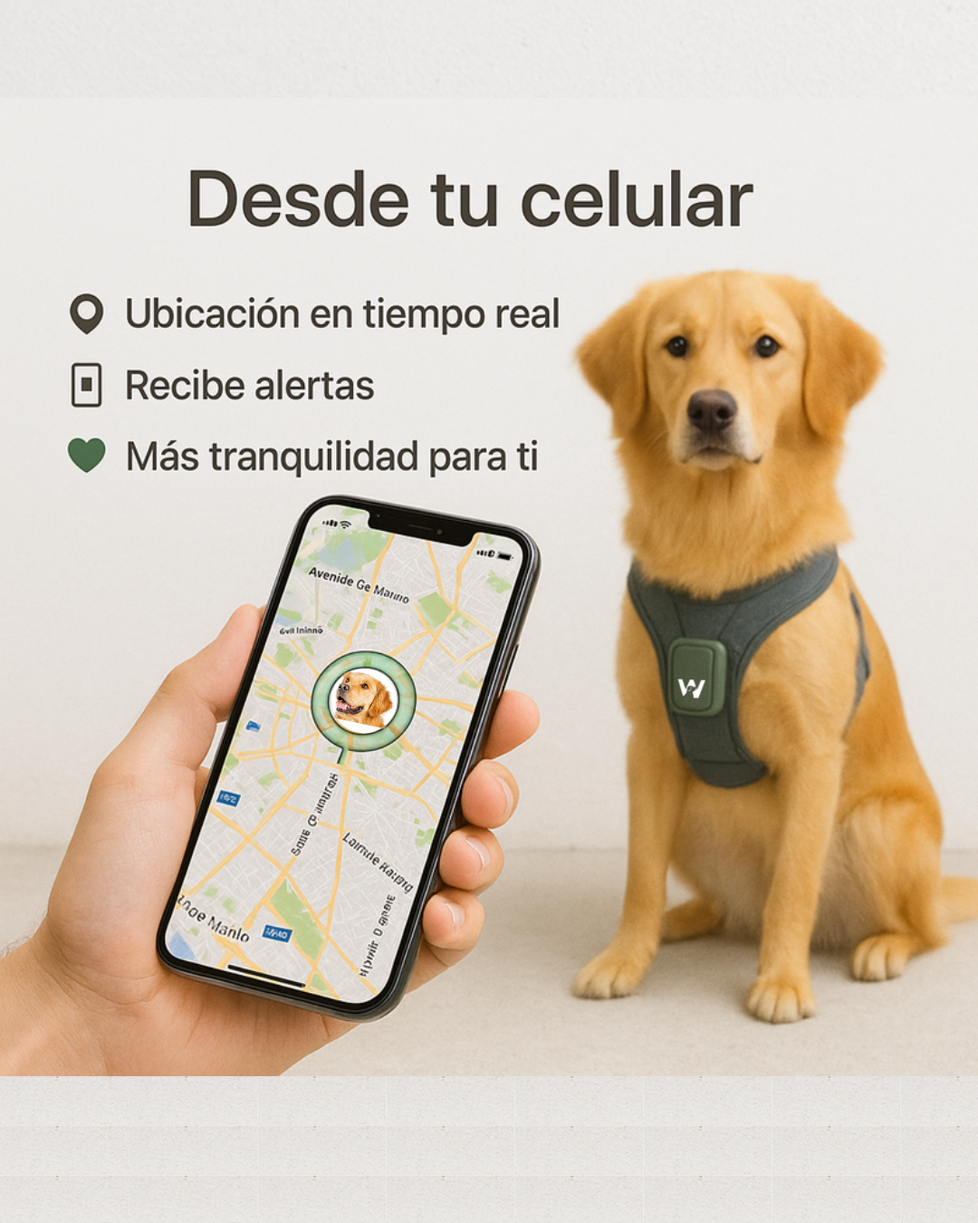 Woofy Go - Rastreador GPS Inteligente para Mascotas
