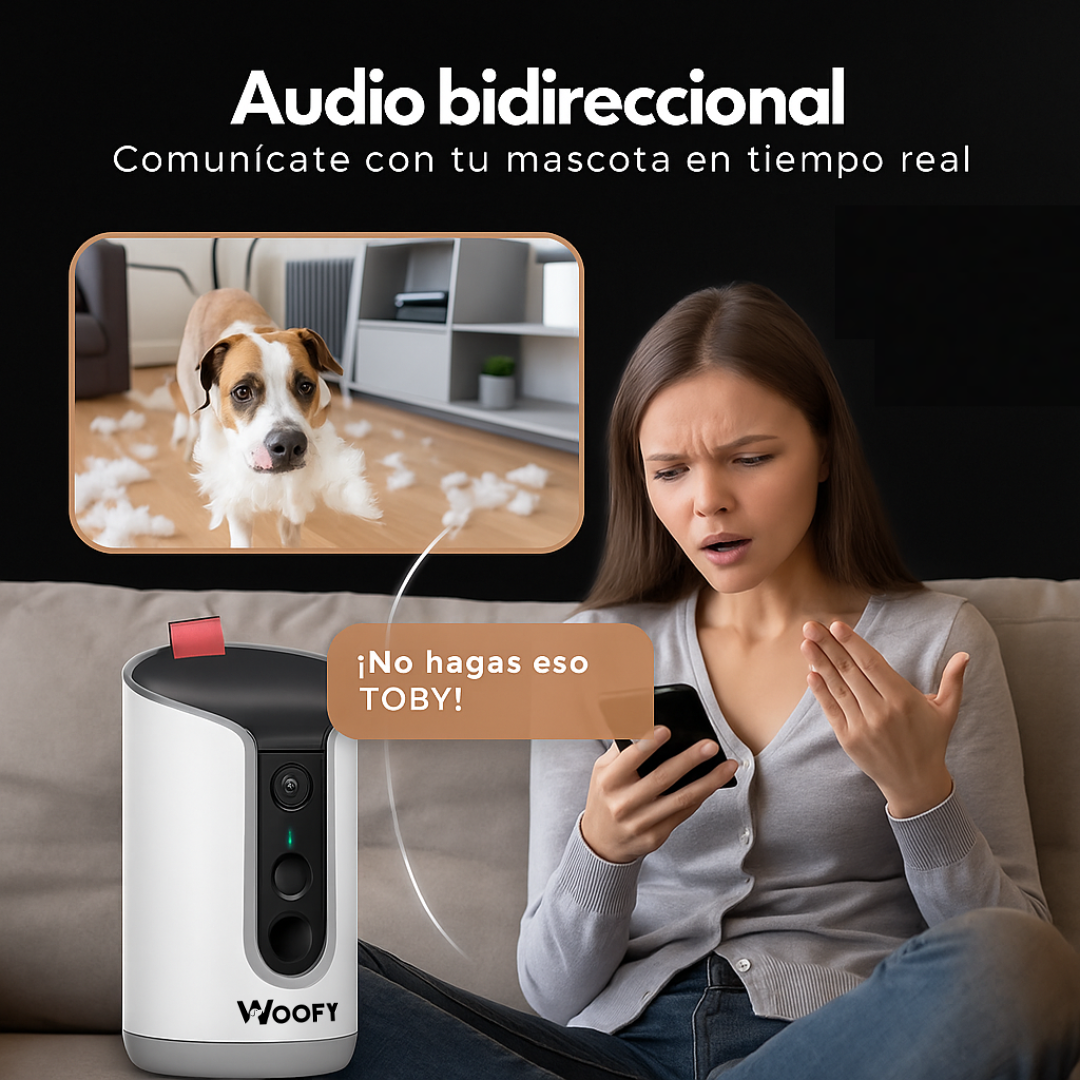 Woofy - La mejor cámara para mascotas del mundo.